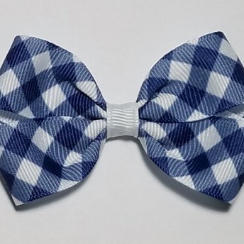3" Blue Gingham 