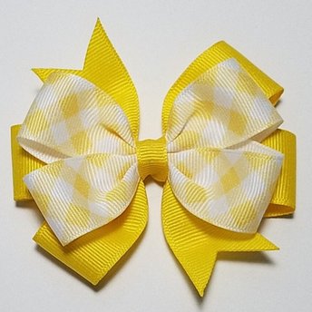 3.5" Yellow Gingham 