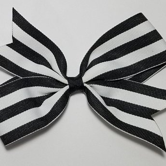 5" Black White Stripe 