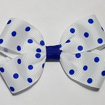 3" Royal Blue Polka Dot 