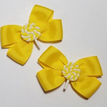 3" Yellow Lollipop Pigtail 