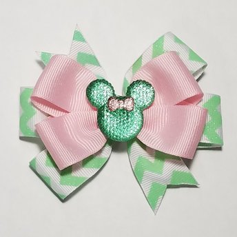 3.5" Pink Mint Glitter 