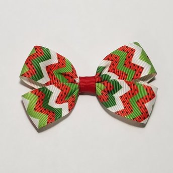 3" Watermelon Chevron 