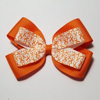 5" Orange Awareness Ribbon 
