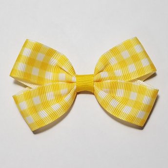 3" Yellow Gingham 