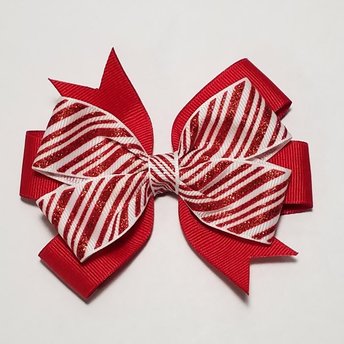 3.5" Candy Cane Stripe Glitter 