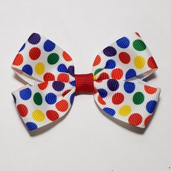 3" Rainbow Polka Dot 