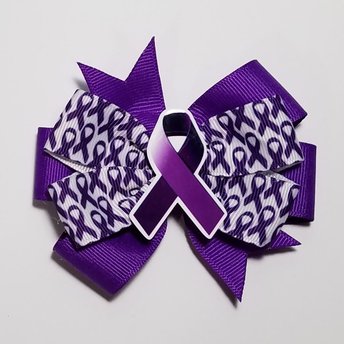 3.5" Purple Awareness Ribbon