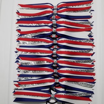18 Piece Patriotic Glitter 