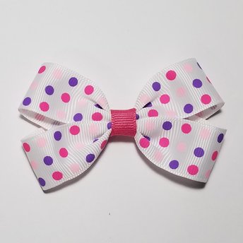 3" Pink Purple Polka Dot 
