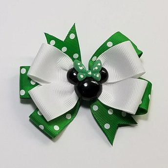 3.5" Emerald Polka Dot