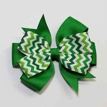 3.5" Green Chevron Stripe 