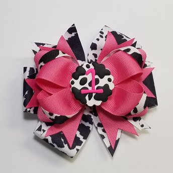 5" 1st Birthday Cow 