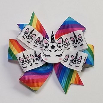 3.5" Unicorn Rainbow Soccer 