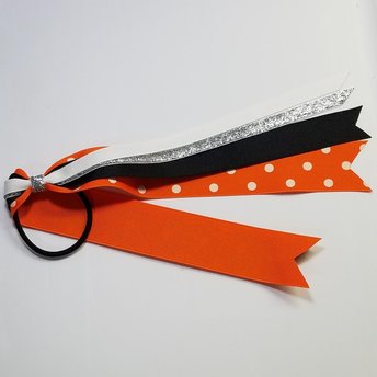 Orange Black Polka Dot 