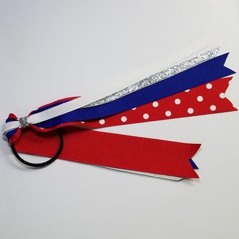 Red White Blue Polka Dot