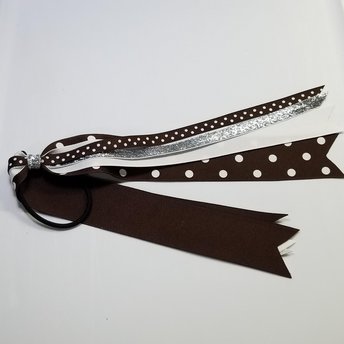 Brown White Polka Dot 