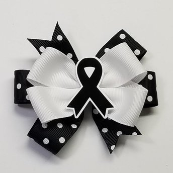 3.5" Black Awareness Ribbon 