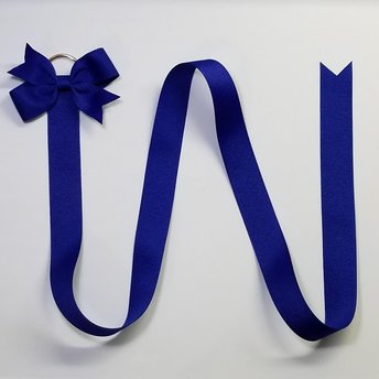 Ribbon Bow Holder -GOLD D RING 
