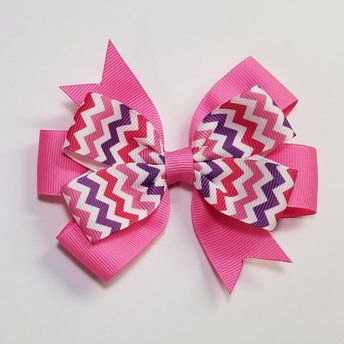 3.5" Pink Purple Chevron