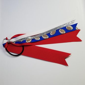 Football Glitter Royal Blue Red
